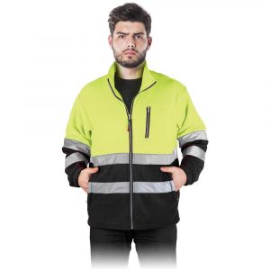 bluza robocza 2 alibiuro.pl BLUZA Z POLARU OCHRONNA POLSTRIP_YBL 94