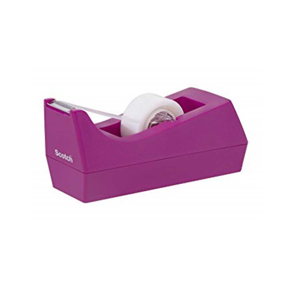 dyspenser do taśmy 4 alibiuro.pl Dyspenser do taśm SCOTCH C 38 M w zestawie taśma Magic 19mmx8 9m fioletowy 1