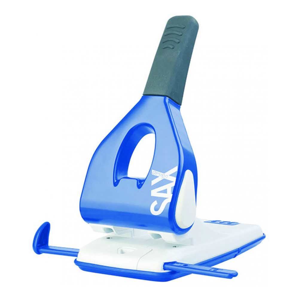 dziurkacz 4 alibiuro.pl Dziurkacz SAXDesign 618 paperbox dziurkuje do 65 kartek niebieski 45