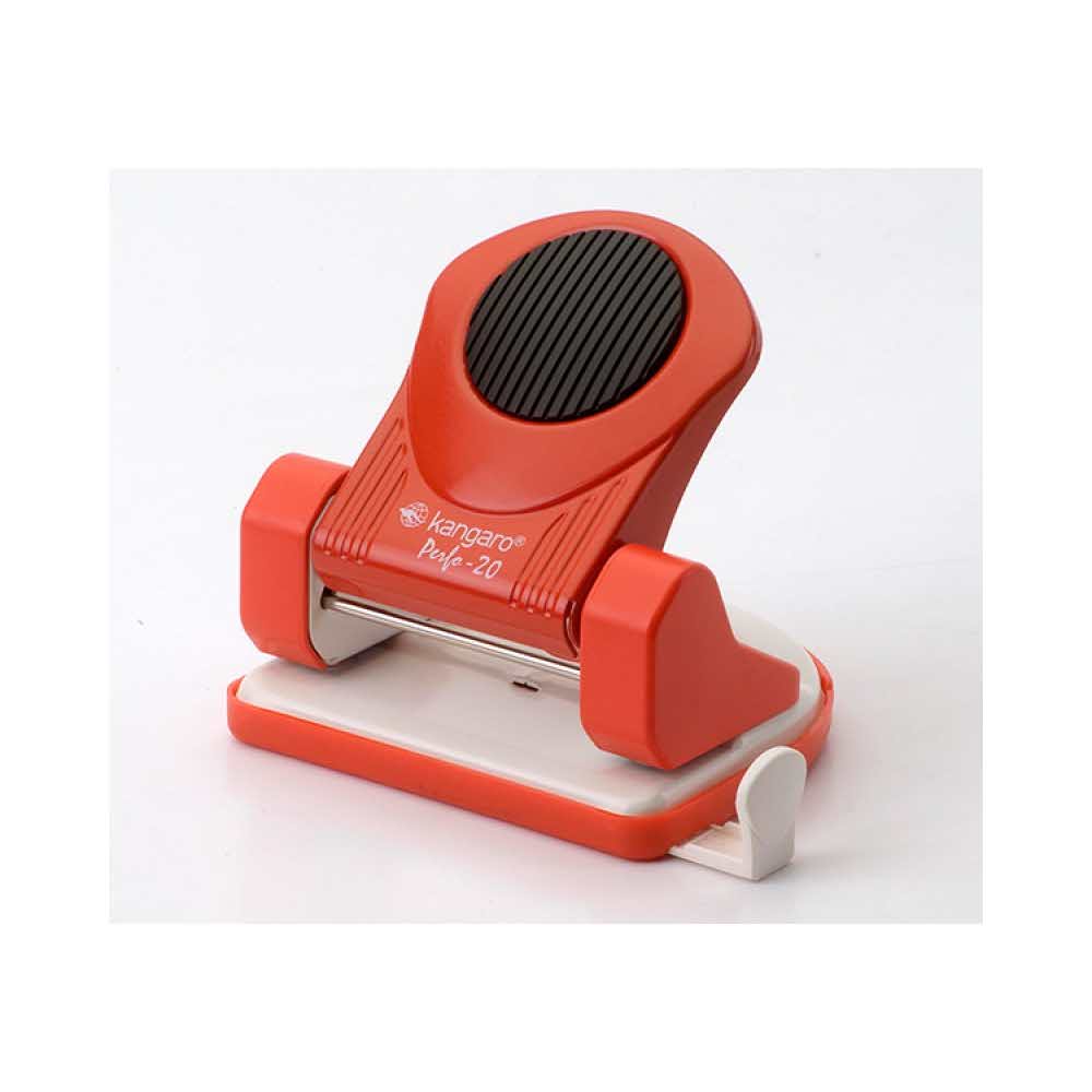 dziurkacz na biurko 4 alibiuro.pl Dziurkacz KANGARO Perfo 20 dziurkuje do 20 kartek czerwony 22