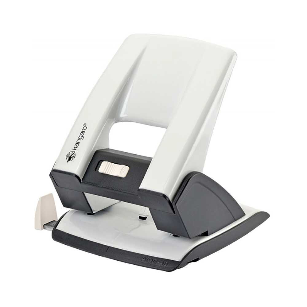 dziurkacze biurowe 4 alibiuro.pl Dziurkacz KANGARO Aion 40 dziurkuje do 40 kartek metalowy metaliczny biały 41