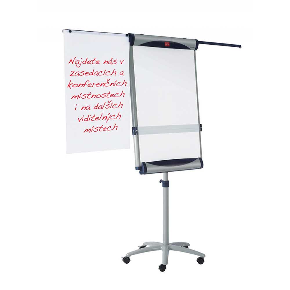 flipchart szklany magnetyczny 4 alibiuro.pl Flipchart mobilny Nobo Classic Piranha 70x100cm tablica suchoś. magn. z wyciąganymi ramionami 74