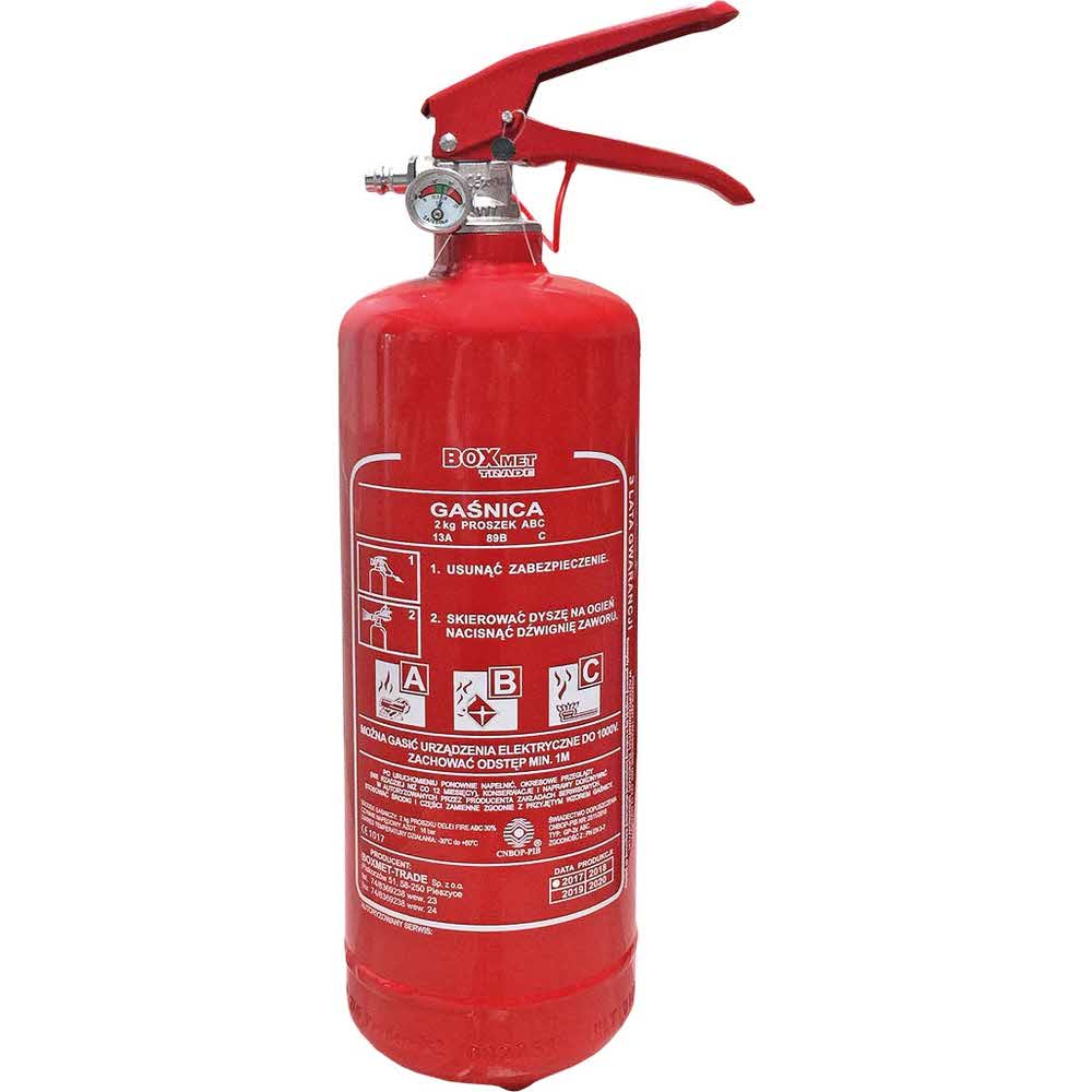 gaśnica proszkowa 2 alibiuro.pl GAŚNICA PROSZKOWA 2 KG BX GP 2XABC 92