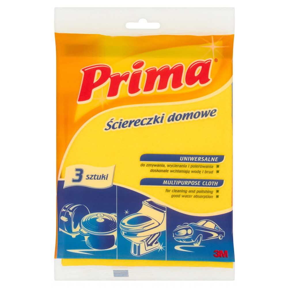 gąbka kuchenna 4 alibiuro.pl Ściereczki domowe PRIMA 3szt. żółte 32