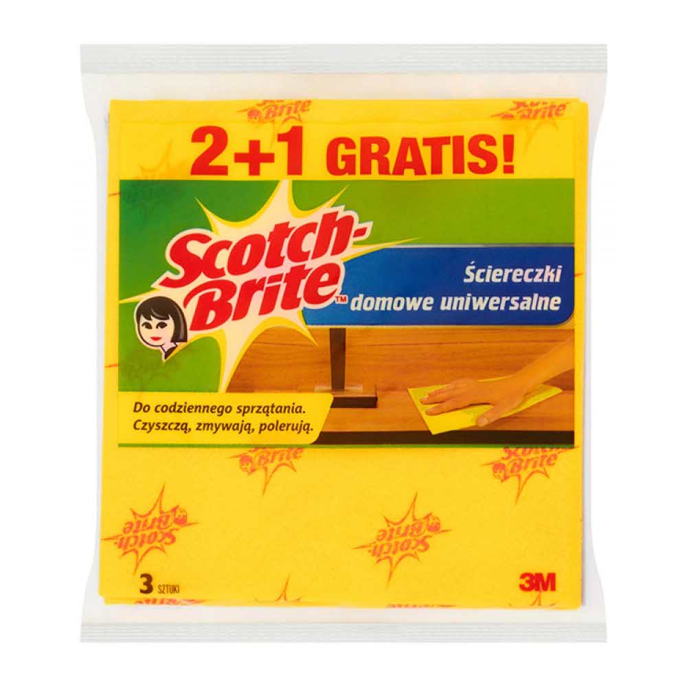 gąbka kuchenna 4 alibiuro.pl Ściereczki domowe SCOTCH BRITE 2 1szt. żółte 56