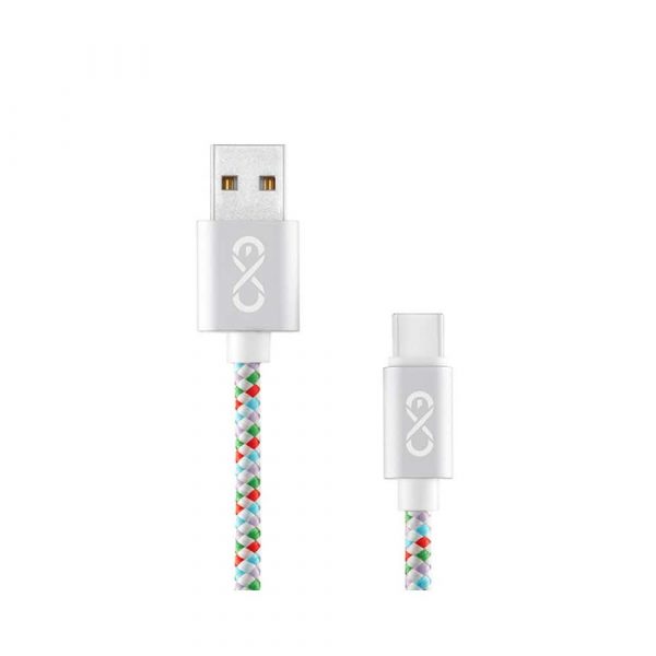 kabel HDMI 4 alibiuro.pl Uniwersalny kabel USB 2.0 do USB C EXC Diamond 1 5m biały mix kolorów 68