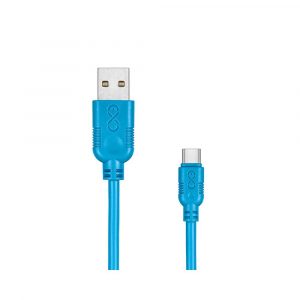 kabel monitorowy 4 alibiuro.pl Uniwersalny kabel USB 2.0 do USB C EXC Whippy 0 9m niebieski 36