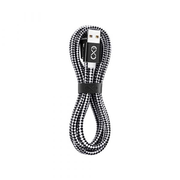 kabel zasilający 4 alibiuro.pl Uniwersalny kabel USB 2.0 do USB C EXC Diamond 1 5m czarny szary 46