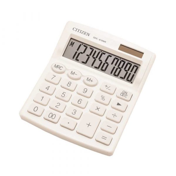 kalkulator biurkowy 4 alibiuro.pl Kalkulator biurowy CITIZEN SDC 810NRWHE 10 cyfrowy 127x105mm biały 20