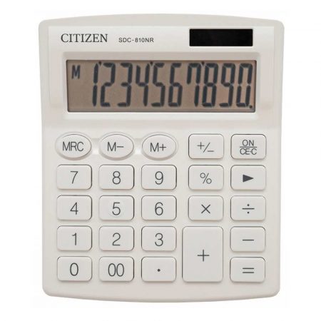 kalkulator biurowy 4 alibiuro.pl Kalkulator biurowy CITIZEN SDC 810NRWHE 10 cyfrowy 127x105mm biały 3
