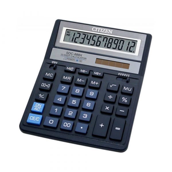 kalkulator biurowy 4 alibiuro.pl Kalkulator biurowy CITIZEN SDC 888XBL 12 cyfrowy 203x158mm niebieski 60