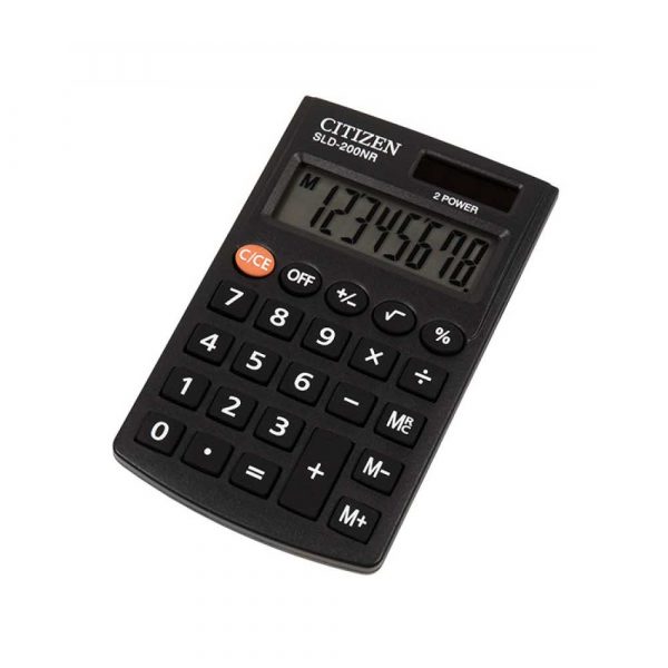 kalkulator biurowy 4 alibiuro.pl Kalkulator kieszonkowy CITIZEN SLD 200NR 8 cyfrowy 98x62mm czarny 69