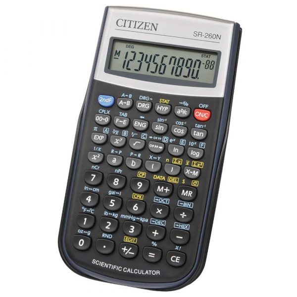 kalkulator naukowy wielofunkcyjny 4 alibiuro.pl Kalkulator naukowy CITIZEN SR 260N 10 cyfrowy 154x80mm etui czarny 62