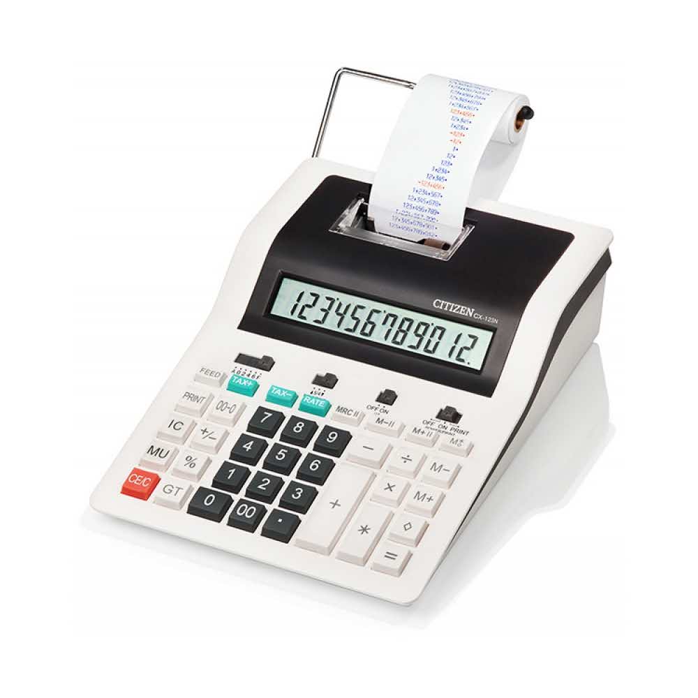 kalkulator z drukarką 4 alibiuro.pl Kalkulator drukujący CITIZEN CX 123N 12 cyfrowy 267x202mm czarno biały 33
