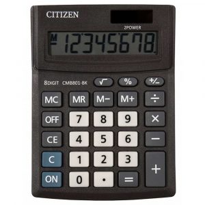 kalkulatory biurowe 4 alibiuro.pl Kalkulator biurowy CITIZEN CMB801 BK Business Line 8 cyfrowy 137x102mm czarny 93