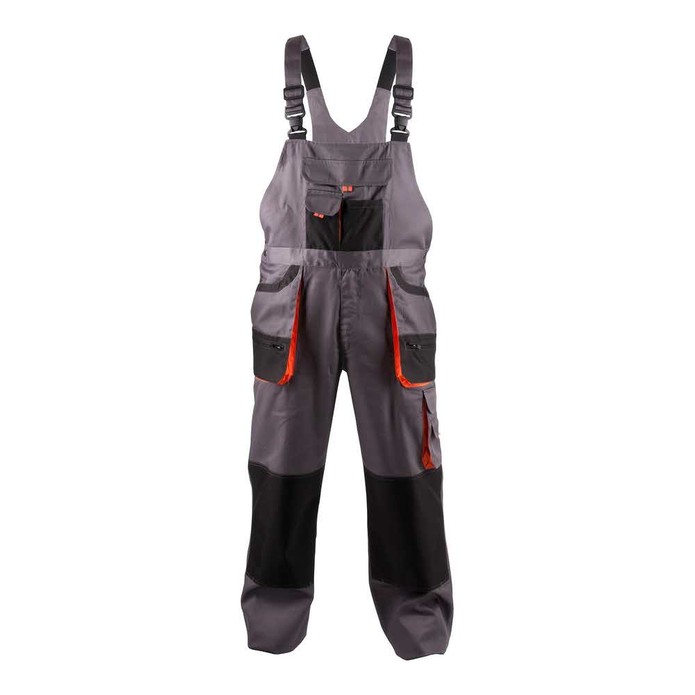 kamizelka odblaskowa 4 alibiuro.pl Ogrodniczki ekon. Philip BE 01 004 bawełna poliester rozm. 52 szaro pomarańczowe 54