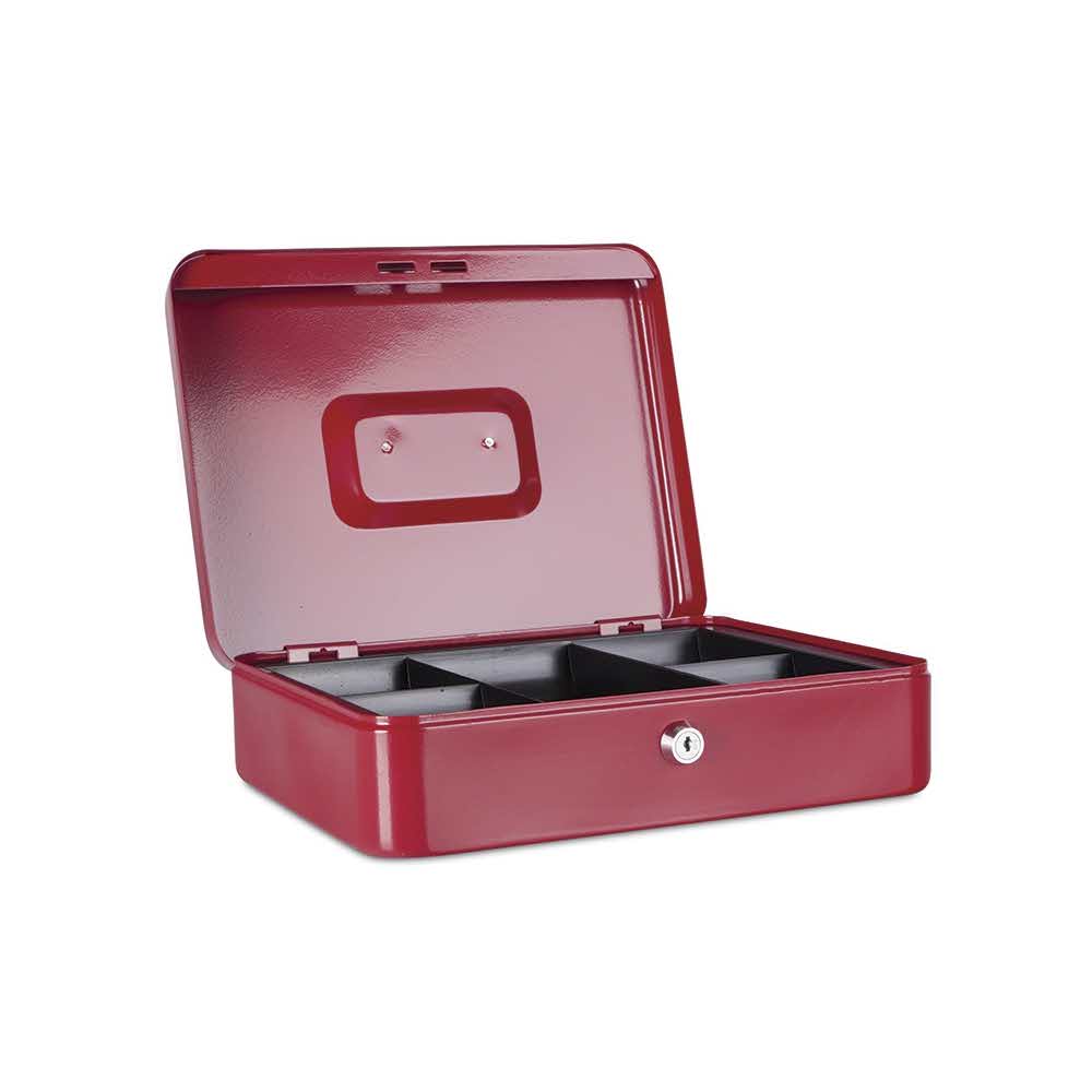 kasetki na pieniądze 4 alibiuro.pl Kasetka na pieniądze DONAU ekstra duża 300x90x240mm czerwona 47