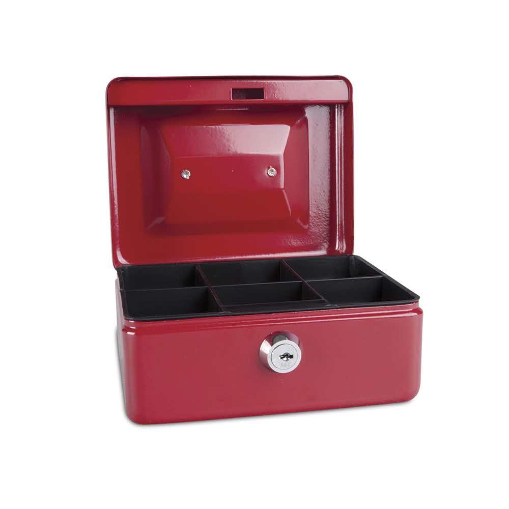 kasetki na pieniądze 4 alibiuro.pl Kasetka na pieniądze DONAU mała 152x80x115mm czerwona 17