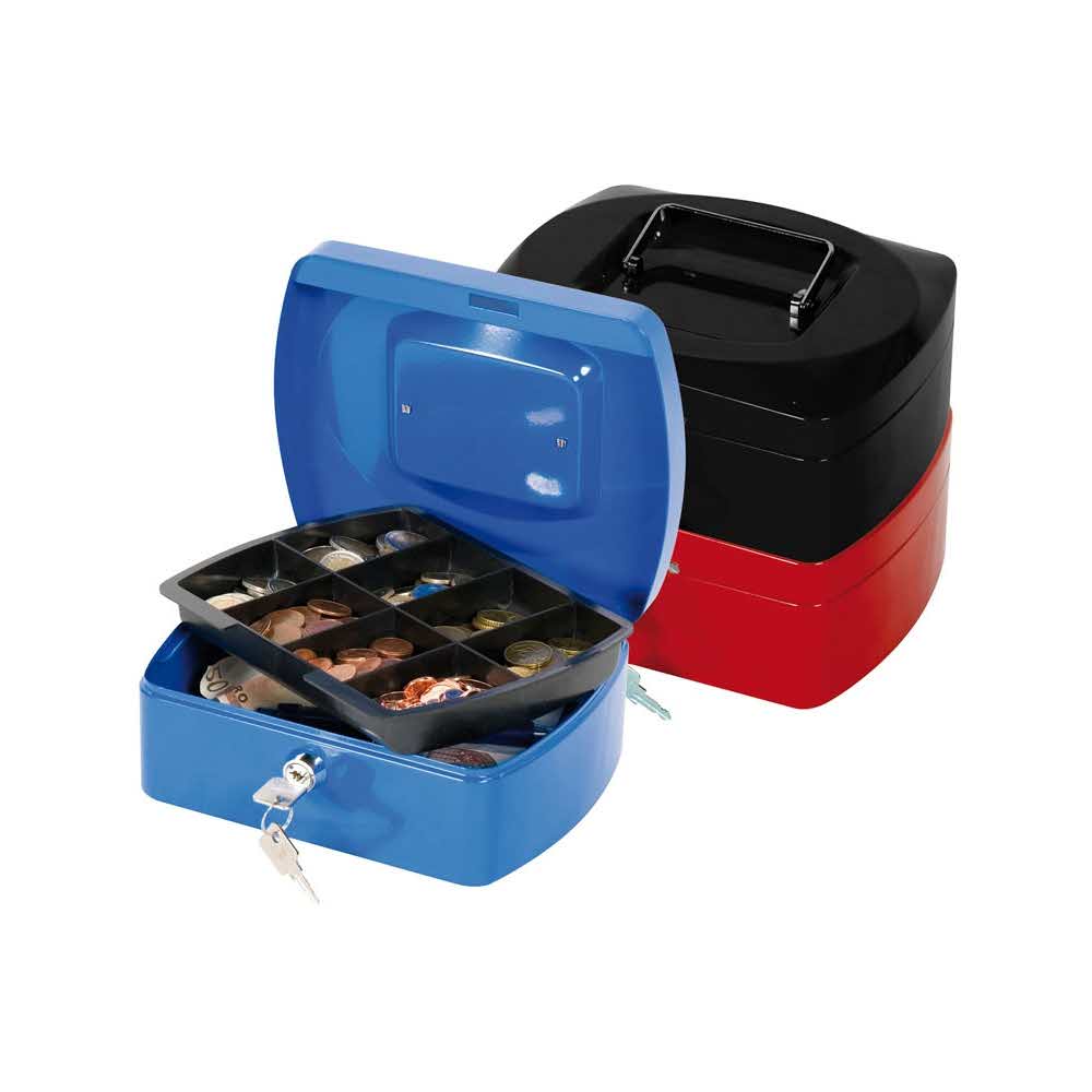 kasetki na pieniądze 4 alibiuro.pl Kasetka na pieniądze Q CONNECT średnia 205x85x160mm czerwona 71