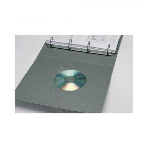 kieszenie samoprzylepne 4 alibiuro.pl Kieszeń samoprzylepna CD DVD Q CONNECT półokrągła 126x126mm 10szt. transparentna 32