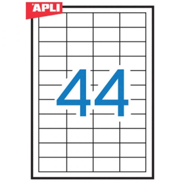 kolorowe karteczki 4 alibiuro.pl Etykiety uniwersalne APLI 48 5x25 4mm prostokątne białe 100 ark. 3
