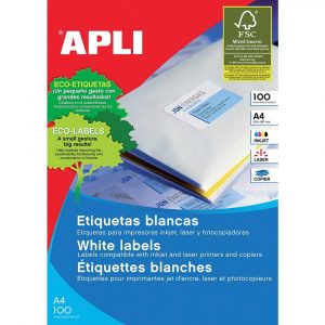 kolorowe karteczki 4 alibiuro.pl Etykiety uniwersalne APLI 52 5x29 7mm prostokątne białe 100 ark. 24