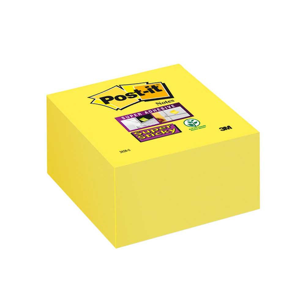 kostka samoprzylepna 4 alibiuro.pl Kostka samoprzylepna POST IT Super Sticky 2028 S 76x76mm 1x350 kart. ultra żółta 59