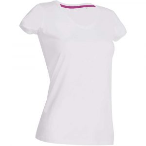 koszulka polo 2 alibiuro.pl T SHIRT DAMSKI V NECK SST9130_WHIS 54