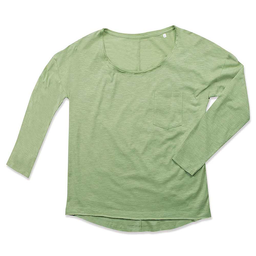 koszulka polo 2 alibiuro.pl T SHIRT DAMSKI Z DŁUGIM RĘKAWEM SST9560_PGNS 91