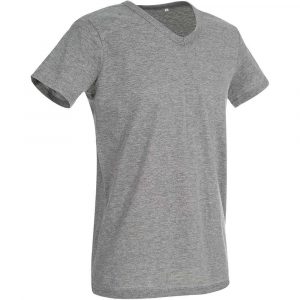 koszulka polo 2 alibiuro.pl T SHIRT MĘSKI V NECK SST9010_GYHL 90