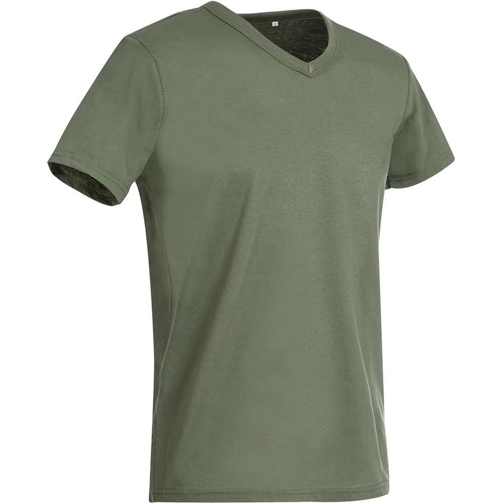 koszulka polo 2 alibiuro.pl T SHIRT MĘSKI V NECK SST9010_MILM 97