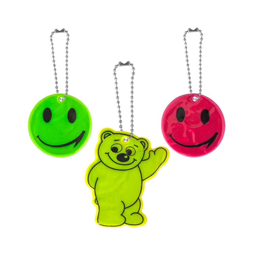 kurtka robocza 4 alibiuro.pl Zestaw odblasków 5 naklejek 3 breloki zawieszka mix kolorów 72