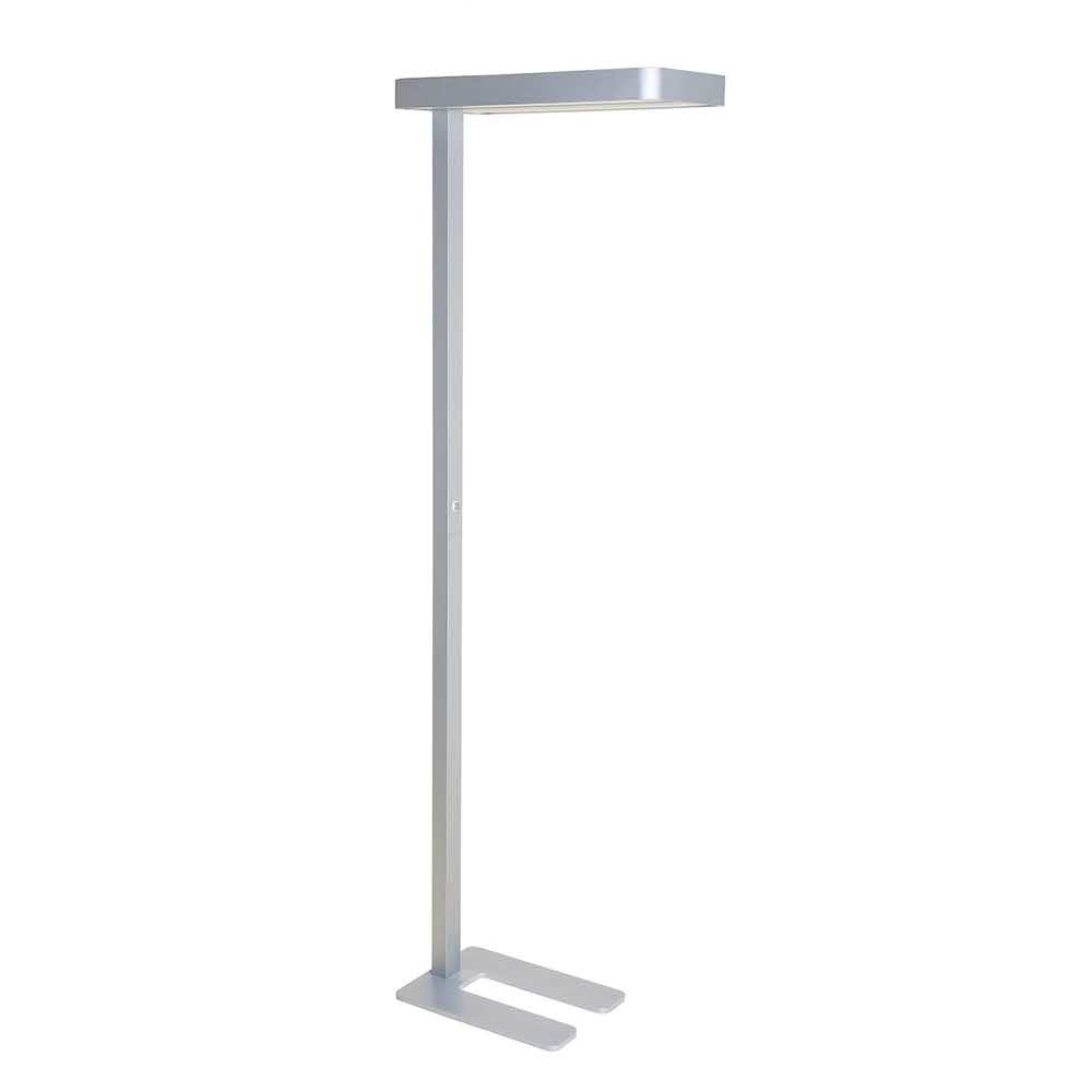 lampa na biurko 4 alibiuro.pl Lampa podłogowa LED MAULjupiter 75W ze ściemniaczem srebrna 13