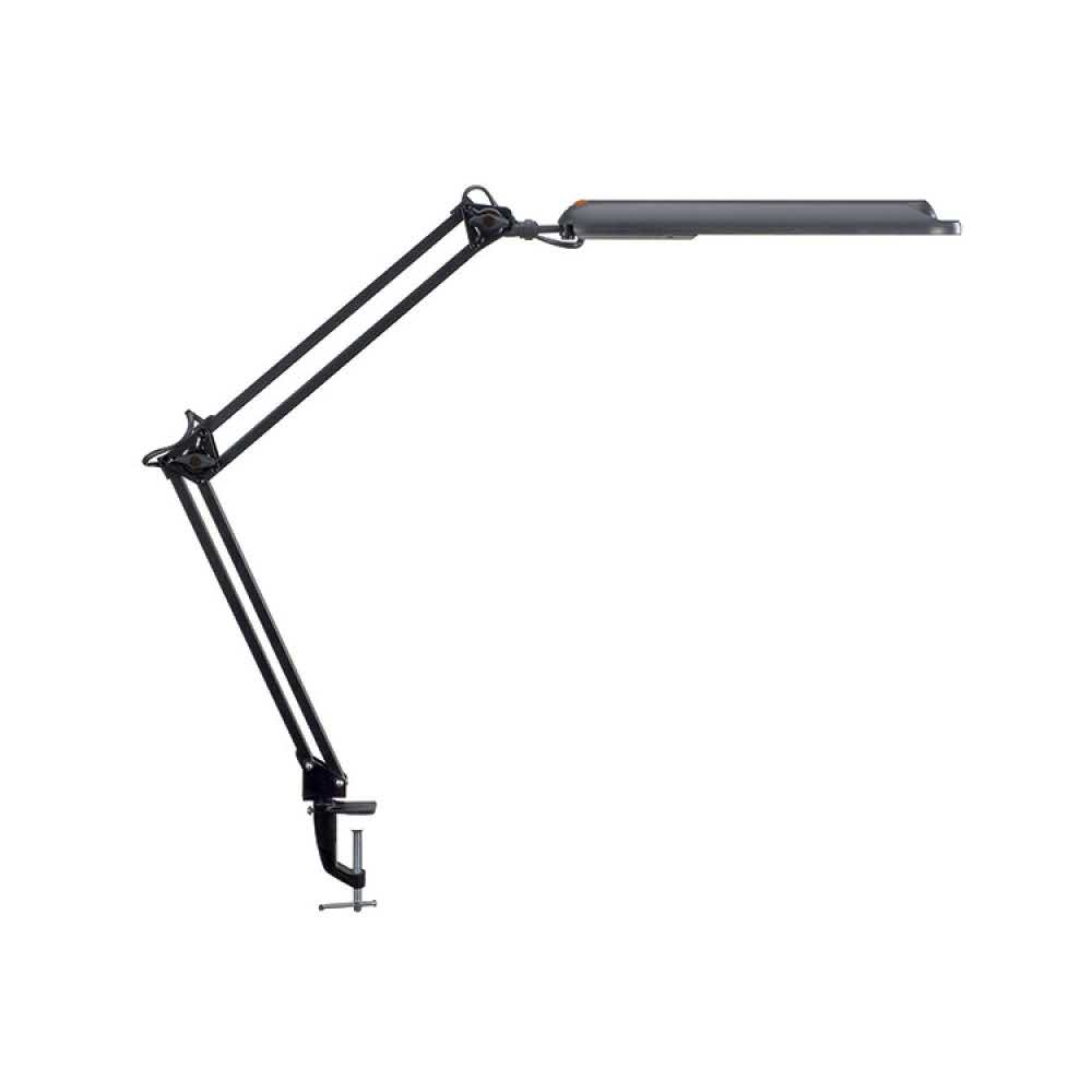 lampa na biurko 4 alibiuro.pl Lampka LED na biurko MAULatlantic 9W mocowana zaciskiem czarna 27