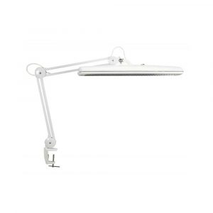 lampa na biurko 4 alibiuro.pl Lampka energooszczędna na biurko MAULatelier 3x14W mocowana zaciskiem biała 25