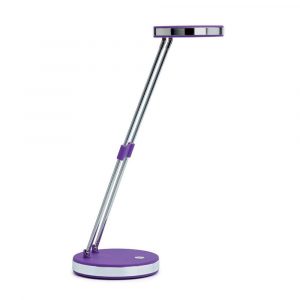 lampka LED 4 alibiuro.pl Lampka LED na biurko MAULpuck 5W składana purpurowa 86