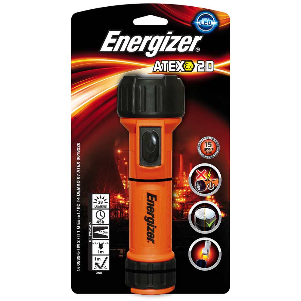 lampka LED 4 alibiuro.pl Latarka ENERGIZER Mine Atex Led 2D pomarańczowa 35