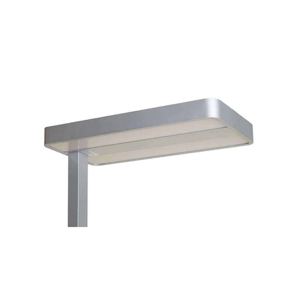 lampka na biurko 4 alibiuro.pl Lampa podłogowa LED MAULjanus 40W srebrna 94