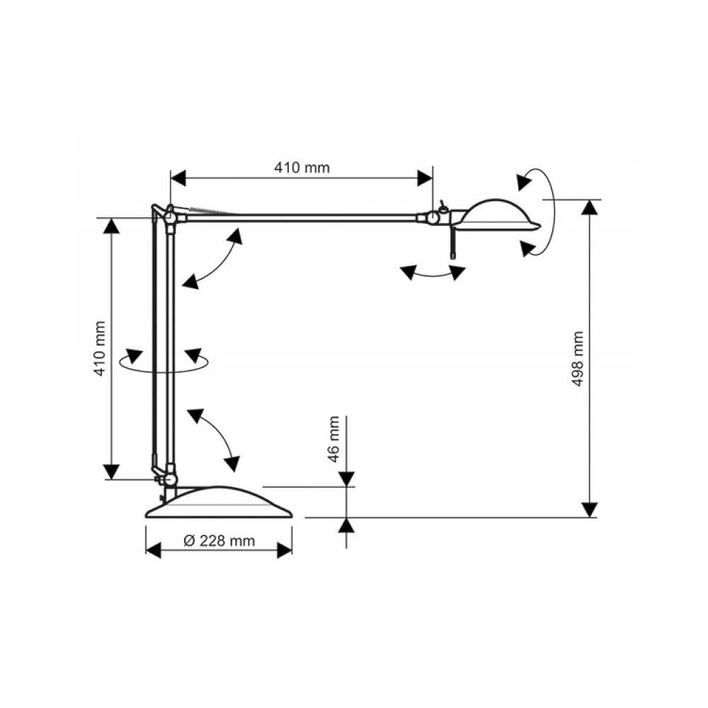 lampka na biurko 4 alibiuro.pl Lampka LED na biurko MAULbusiness 11W srebrno czarna 33