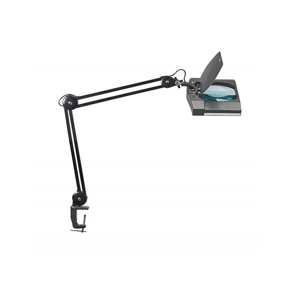 lampka na biurko 4 alibiuro.pl Lampka LED z lupą na biurko MAULvitrum 7W mocowana zaciskiem czarna 9
