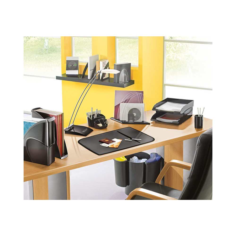 lampka na biurko 4 alibiuro.pl Lampka na biurko CEP CLED 200 8 5W ze ściemniaczem czarno srebrna 91