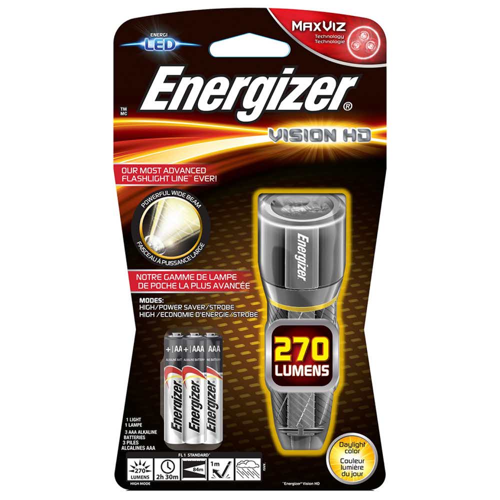 lampki na biurko 4 alibiuro.pl Latarka ENERGIZER Metal Vision HD 3szt. baterii AAA srebrna 55
