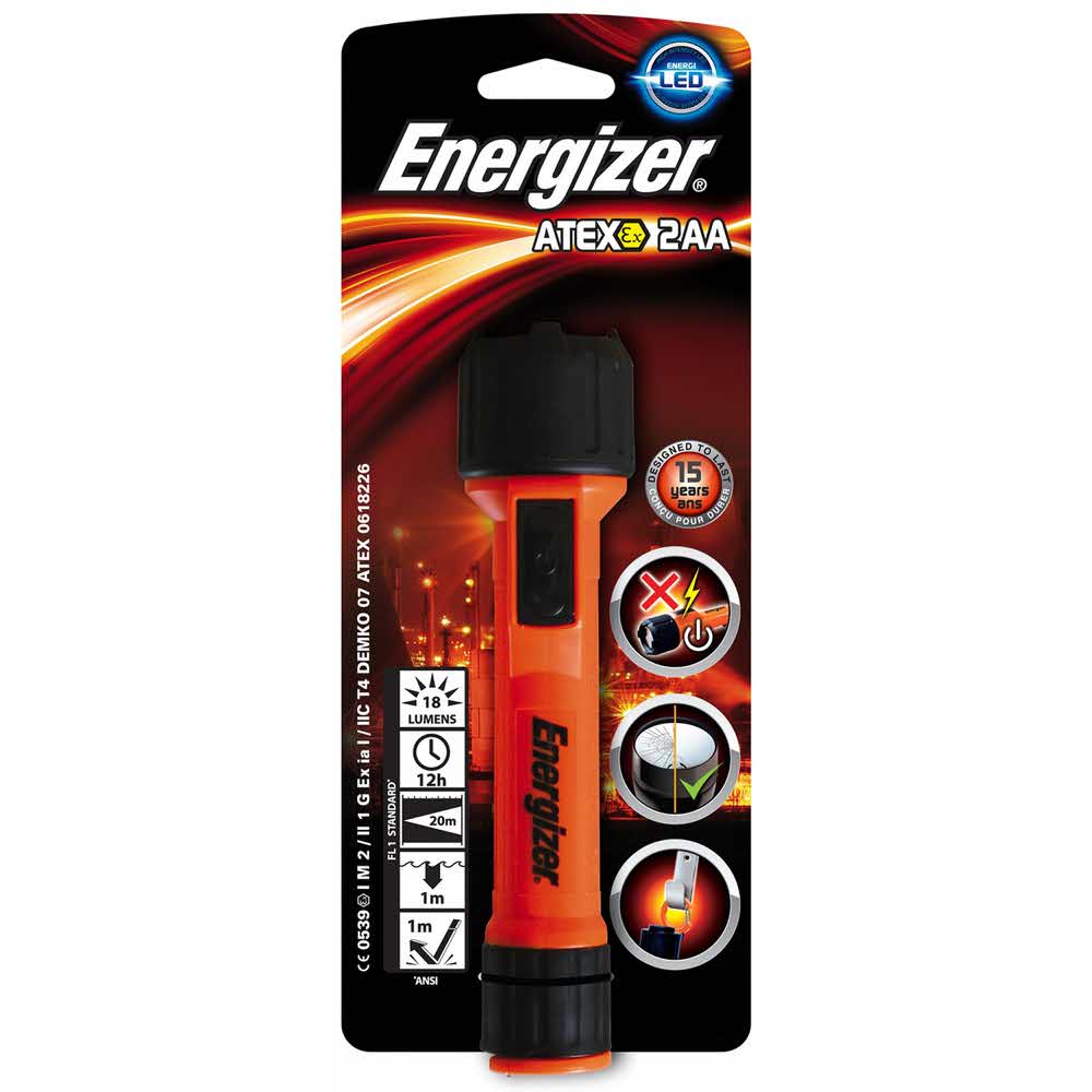 lampki na biurko 4 alibiuro.pl Latarka ENERGIZER Mine Atex Led 2AA pomarańczowa 5