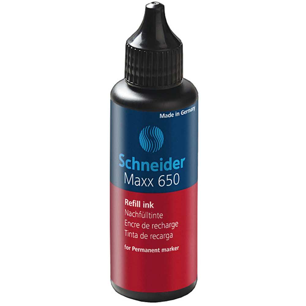 marker 4 alibiuro.pl Tusz uzupełniający SCHNEIDER Maxx 650 50 ml czerwony 81