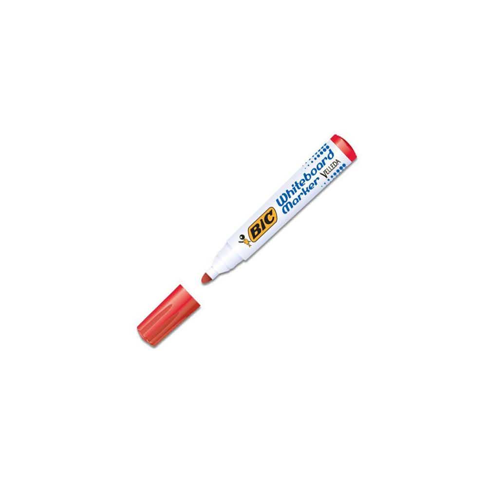 markery 1 alibiuro.pl 1701 Marker Velleda okrągły do tablic suchościeralnych BIC czerwony 31