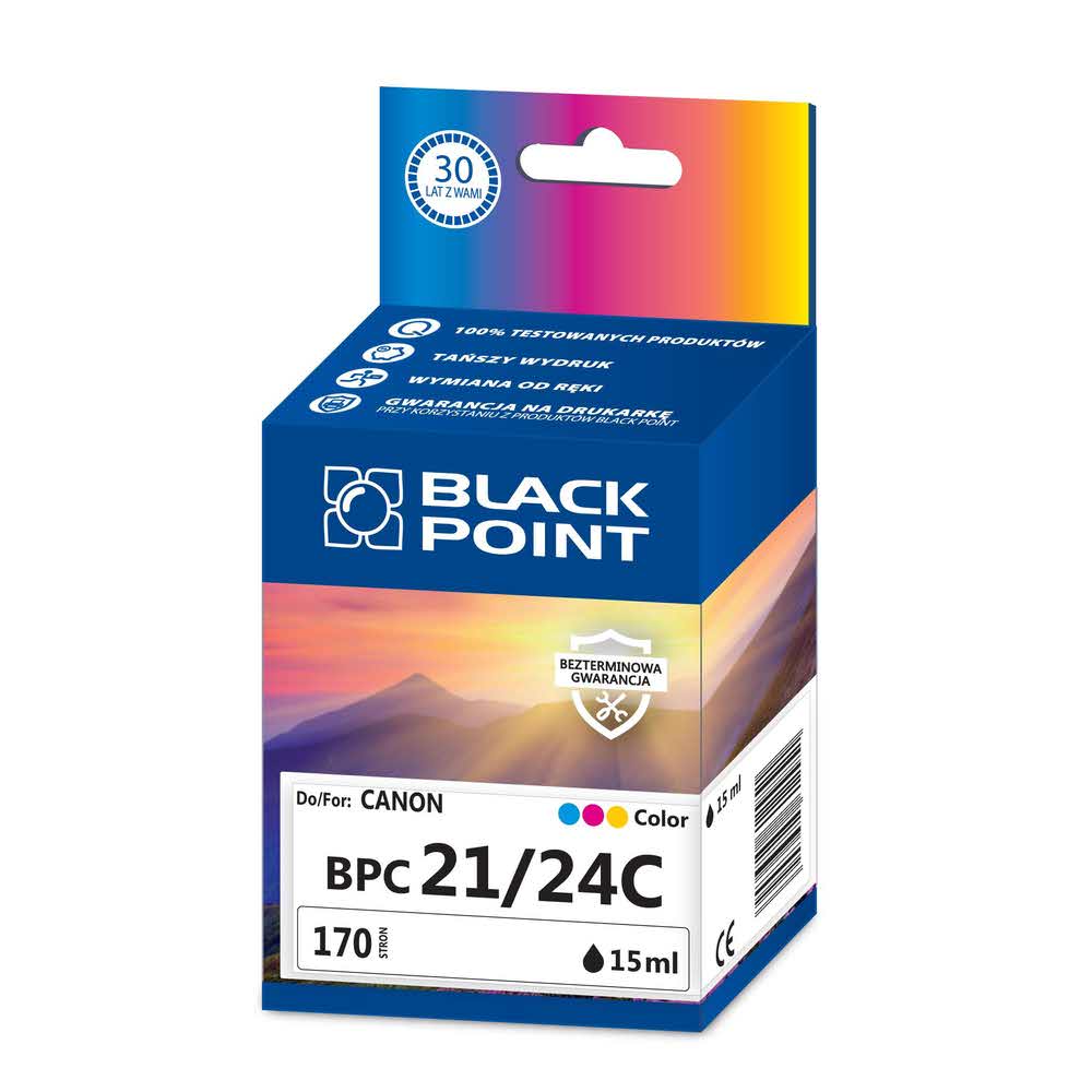 materiały eksploatacyjne 3 alibiuro.pl BPC24C Ink Tusz BP Canon BCI 24C BlackPoint BPC21 24C SGCBC24BKK 26