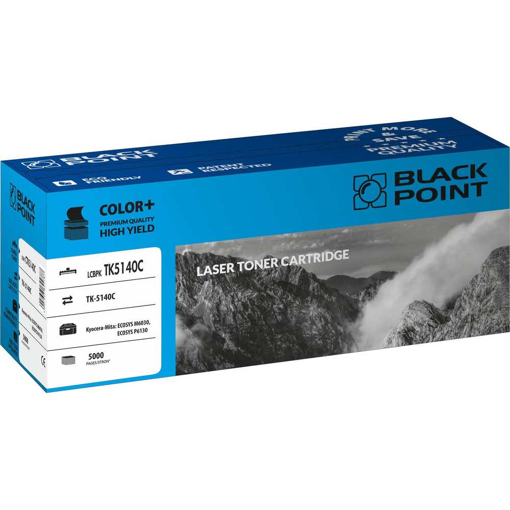 materiały eksploatacyjne 3 alibiuro.pl LCBPKTK5140C Toner BP Kyo TK 5140C BlackPoint LCBPKTK5140C BLKYOTK5140CBW 51