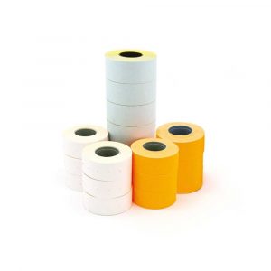 metkownice 4 alibiuro.pl Etykiety do metkownicy jednorzędowej prostokątne permanentne 21x12mm APLI białe 1000 szt. 6 rolek 97