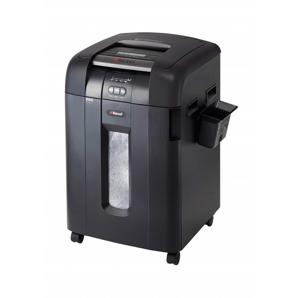 niszczarki dokumentów 4 alibiuro.pl Niszczarka automatyczna REXEL Auto 600X konfetti P 4 600 kart. 80l karty kredytowe CD czarna 99