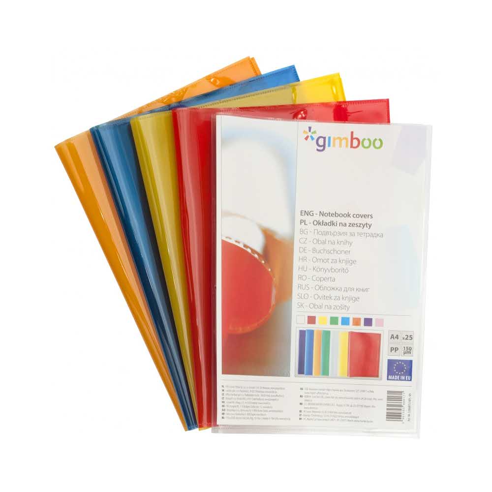 okładka na zeszyt 4 alibiuro.pl Okładka na zeszyt GIMBOO krystaliczna A4 150mikr. czerwona 26